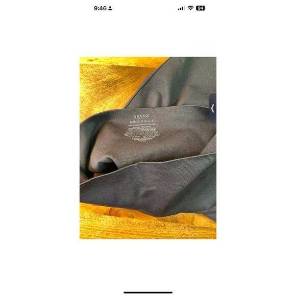 SPANX Leggings Black Womens Size M Compression Shaping High Rise - Picture 3 of 7